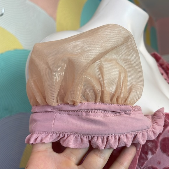 For Love and lemons Velvet pink heart Dress Theresa Mini Dress NWT - Picture 5 of 14